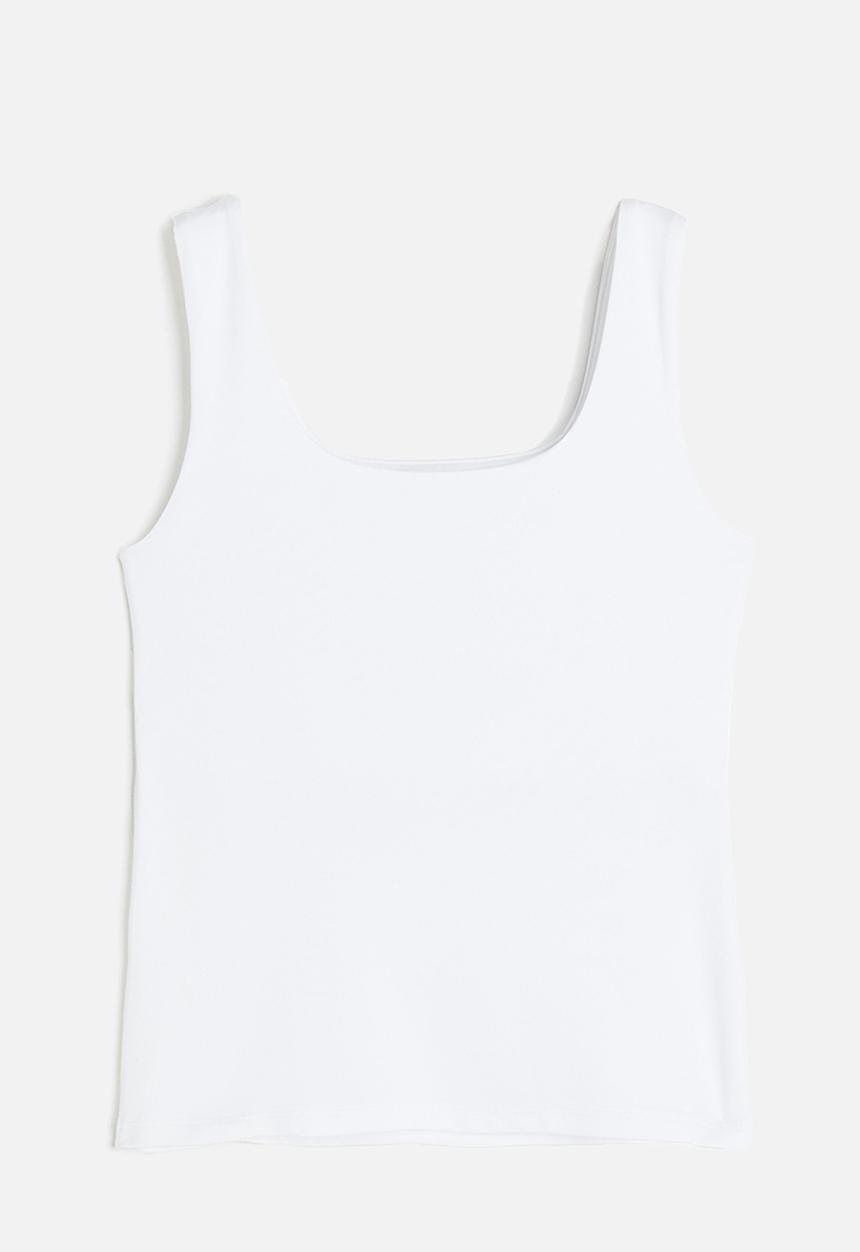 H&M - Microfibre vest top - white