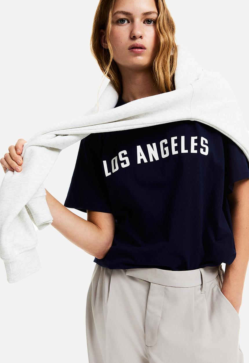 H&M - Oversized printed t-shirt - navy