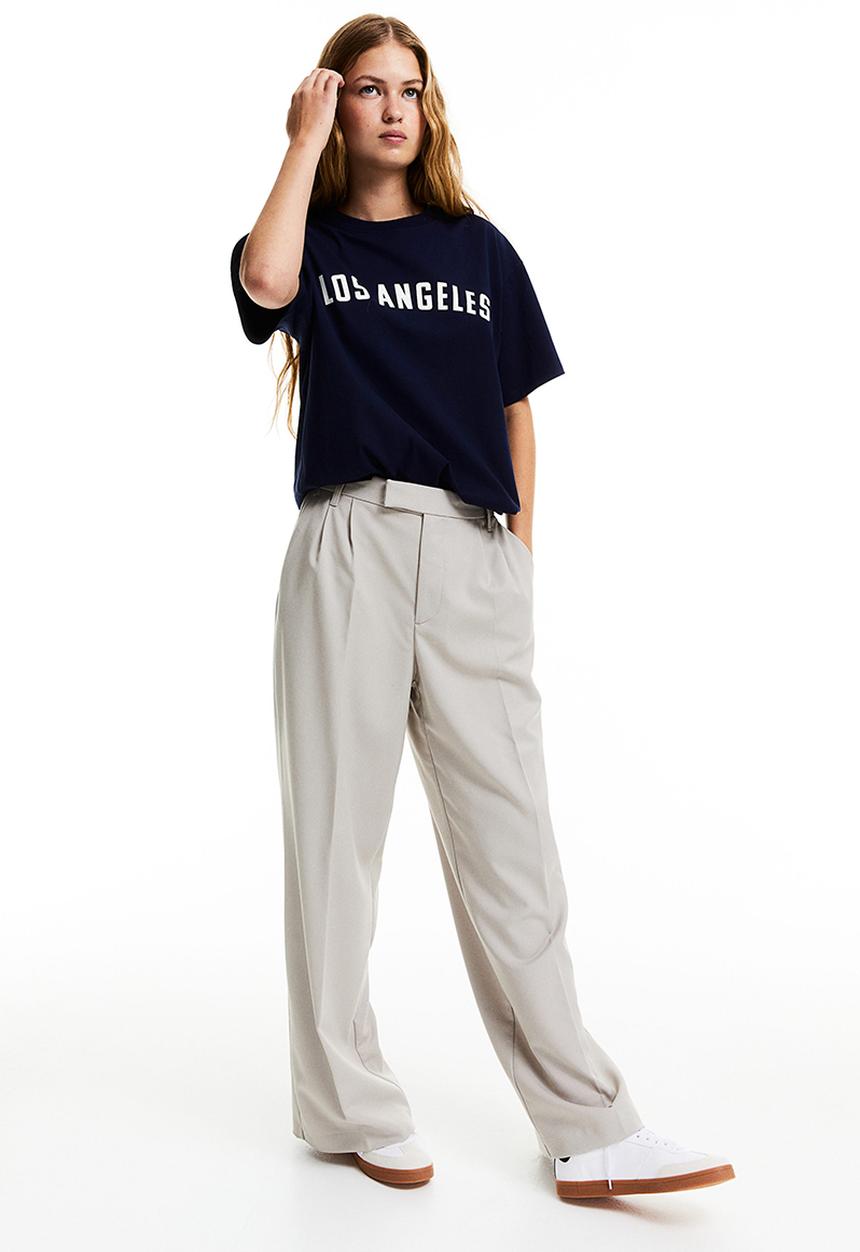 H&M - Oversized printed t-shirt - navy