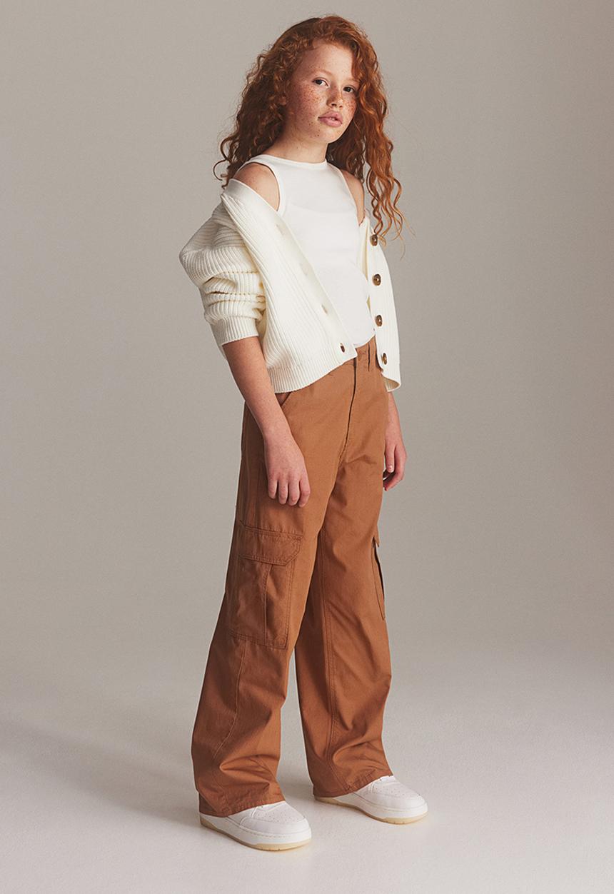 H&M - Wide cargo trousers - brown