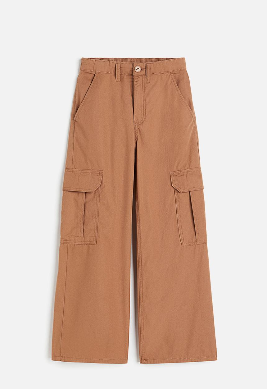 H&M - Wide cargo trousers - brown