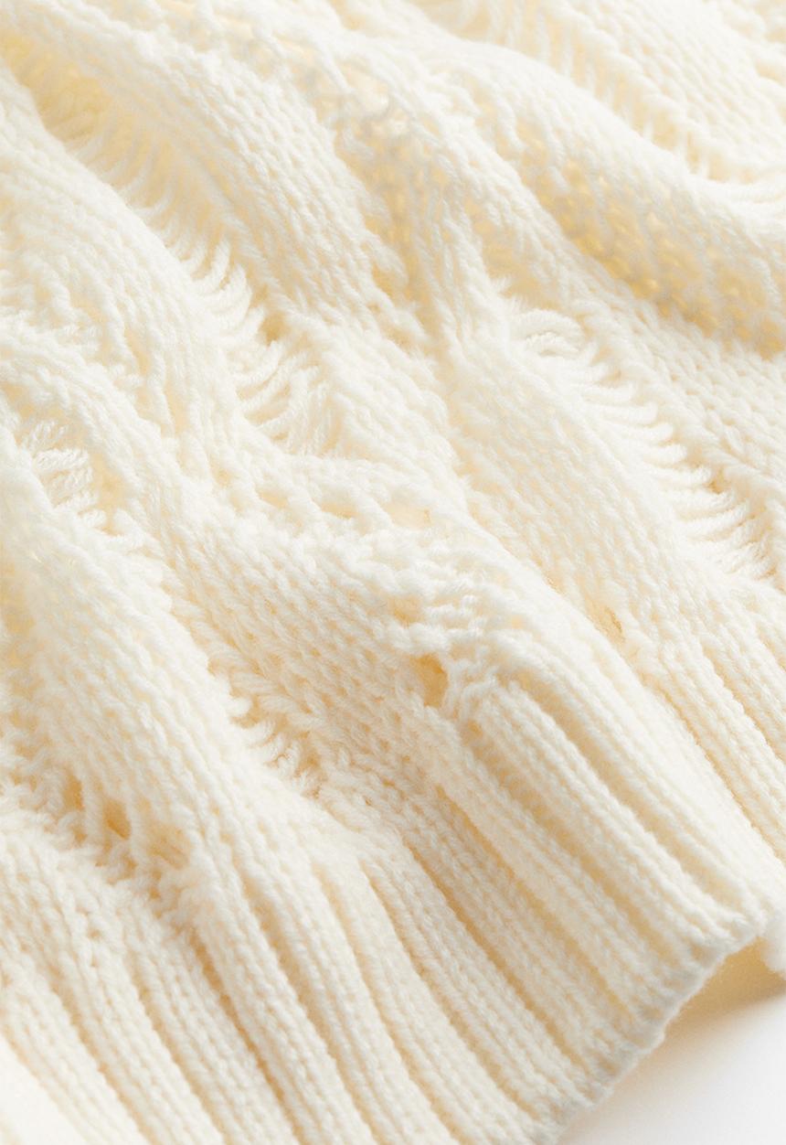 H&M - Ladder-stitch-look jumper - white