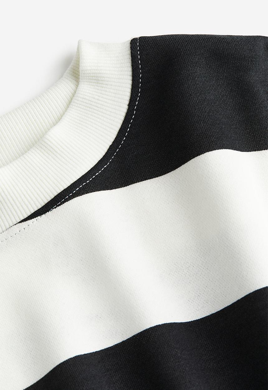 H&M - Sweatshirt - black & white