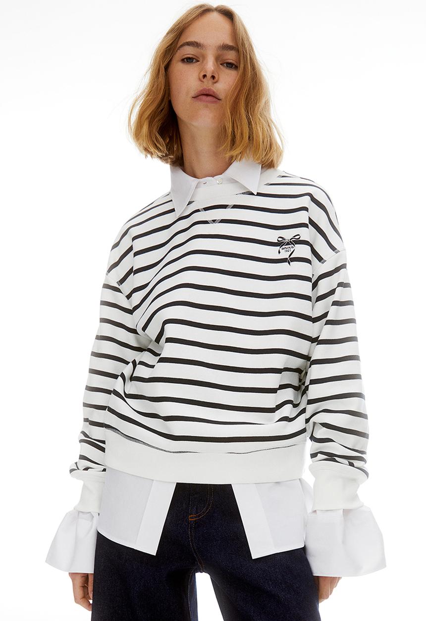 H&M - Sweatshirt - White Bow