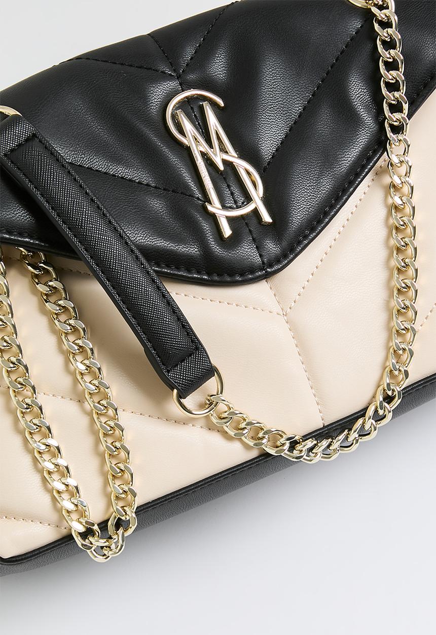 Steve Madden - Bbelzer shoulder bag - bone/black