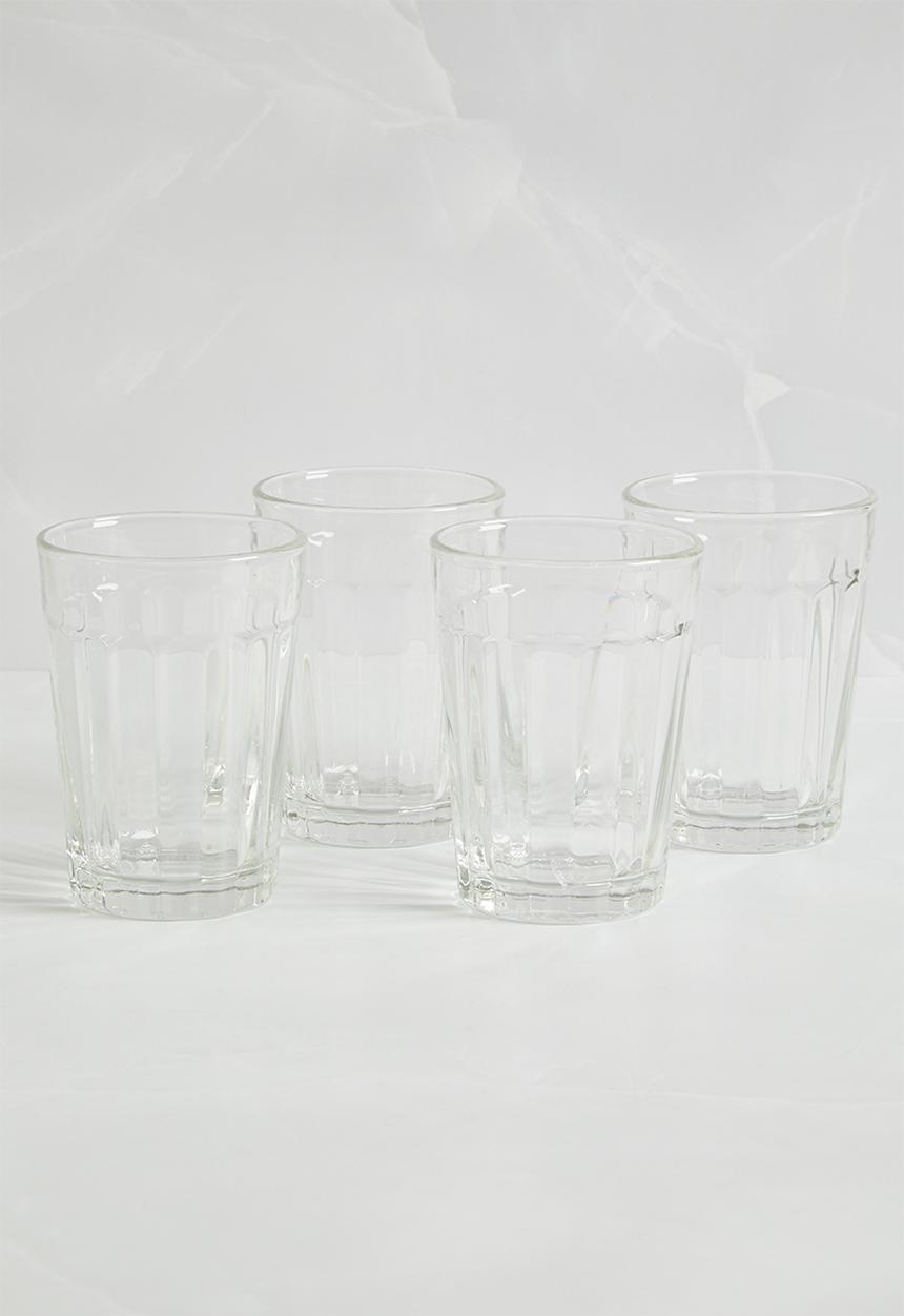 Excellent Houseware - Rocks drinking glass  set of 4 - clear