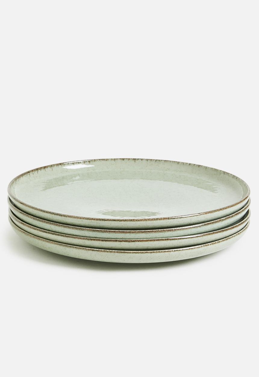 Excellent Houseware - Asara dinner set of 4 - light green