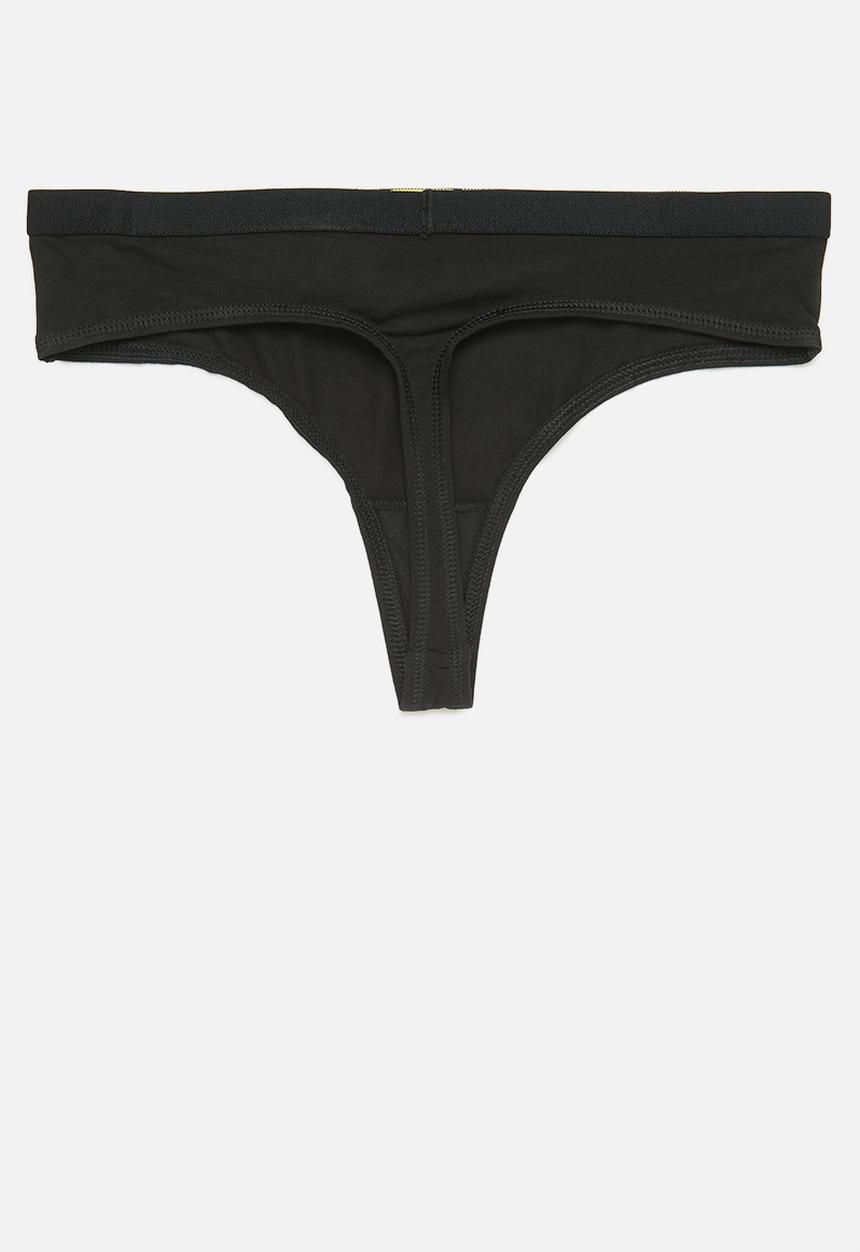 Calvin Klein - Modern thong - black/sunny lime