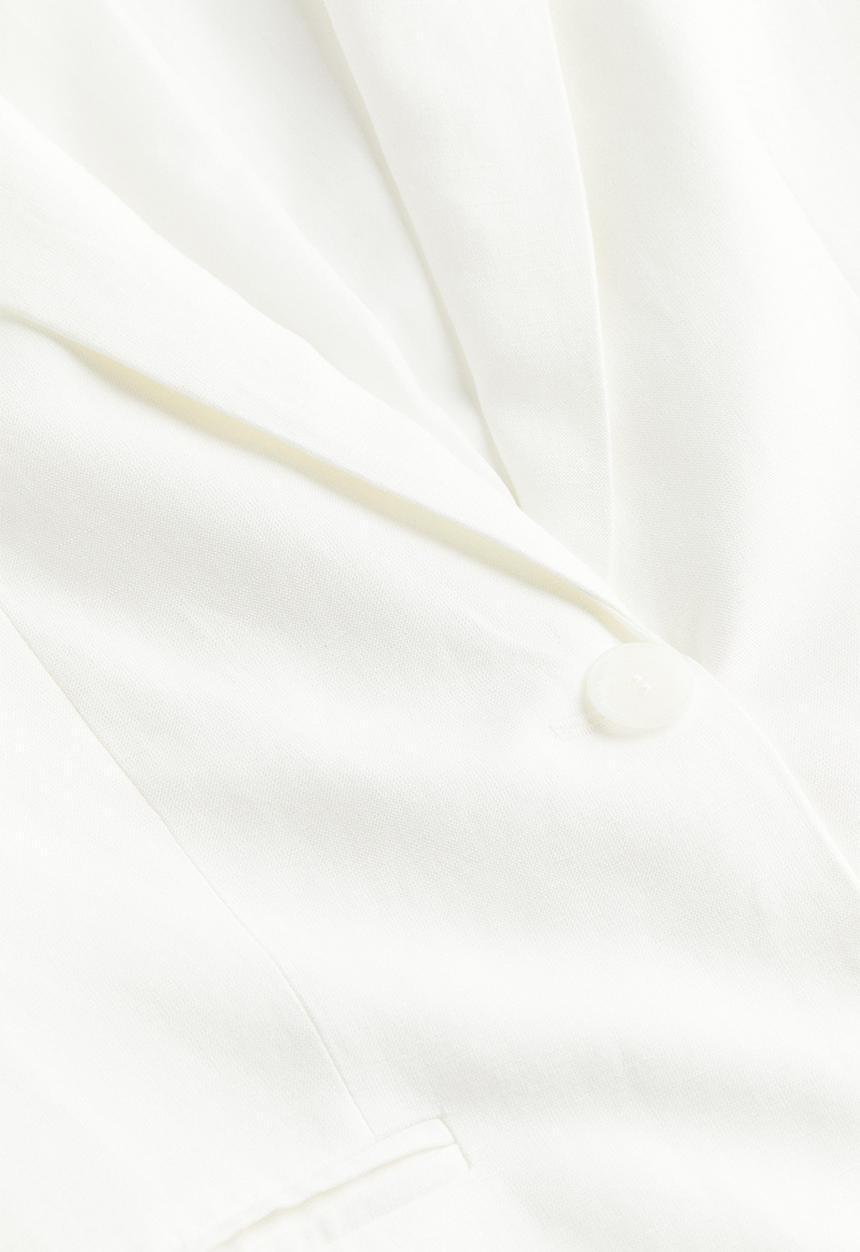 H&M - Single-breasted blazer - white