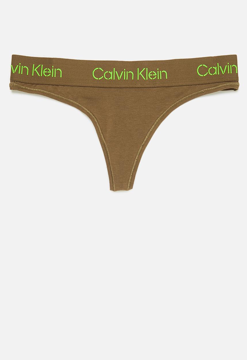 Calvin Klein - Thong - coffee/jasmine