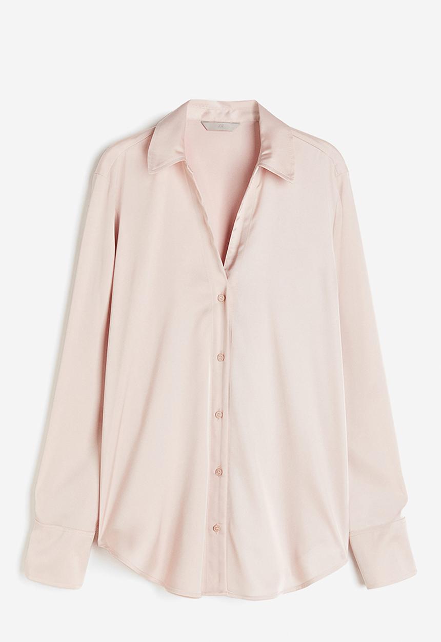 H&M - V-neck blouse - pink