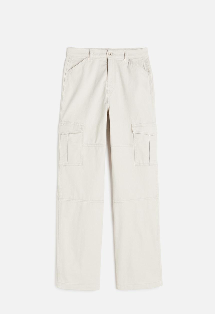 H&M - Twill cargo trousers - beige