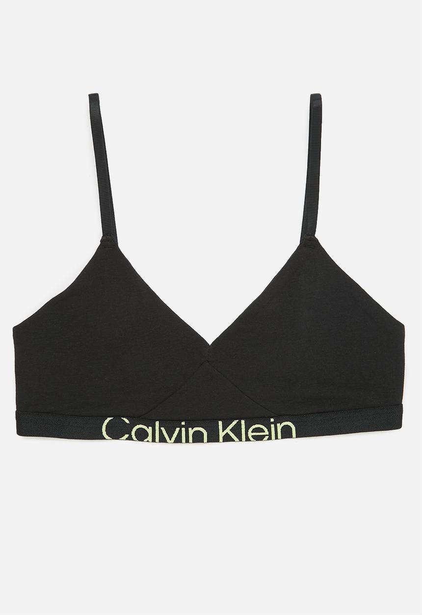 Calvin Klein - Unlined bralette - black/sunny lime