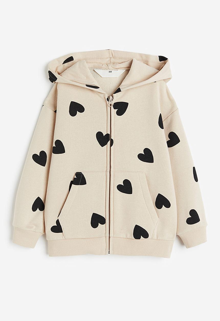 H&M - Zip-through hoodie - beige