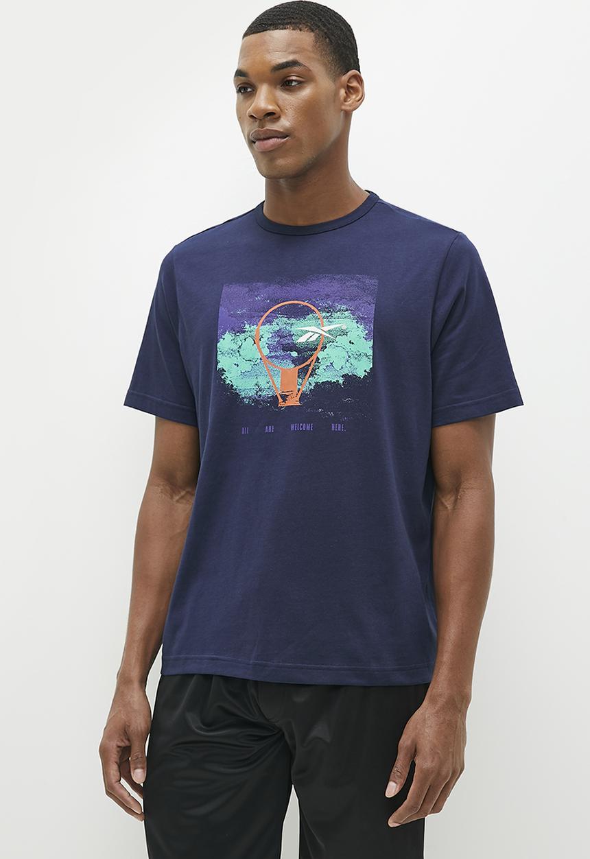 Reebok - Bb basketball aawh rim short sleeve - navy