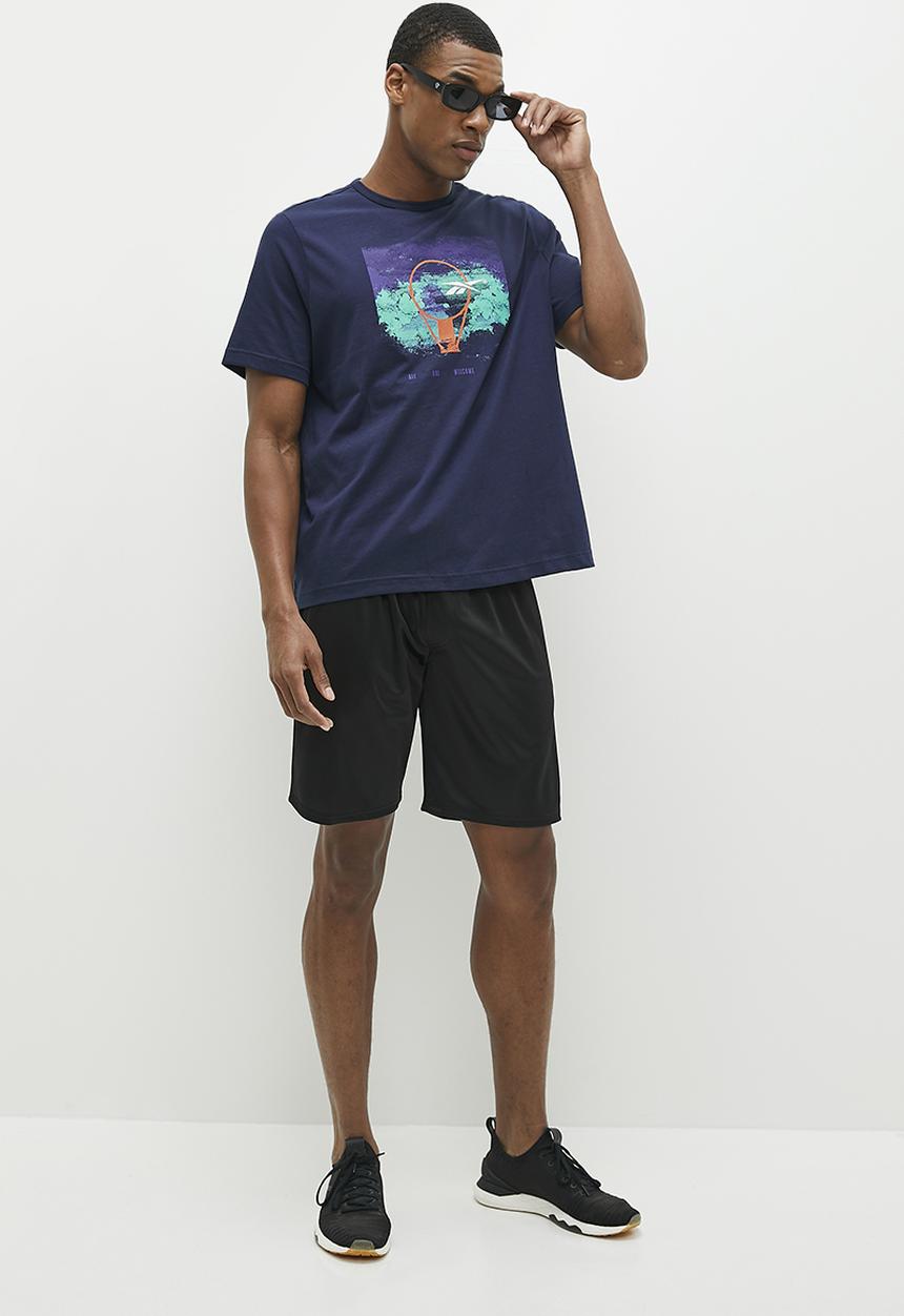 Reebok - Bb basketball aawh rim short sleeve - navy