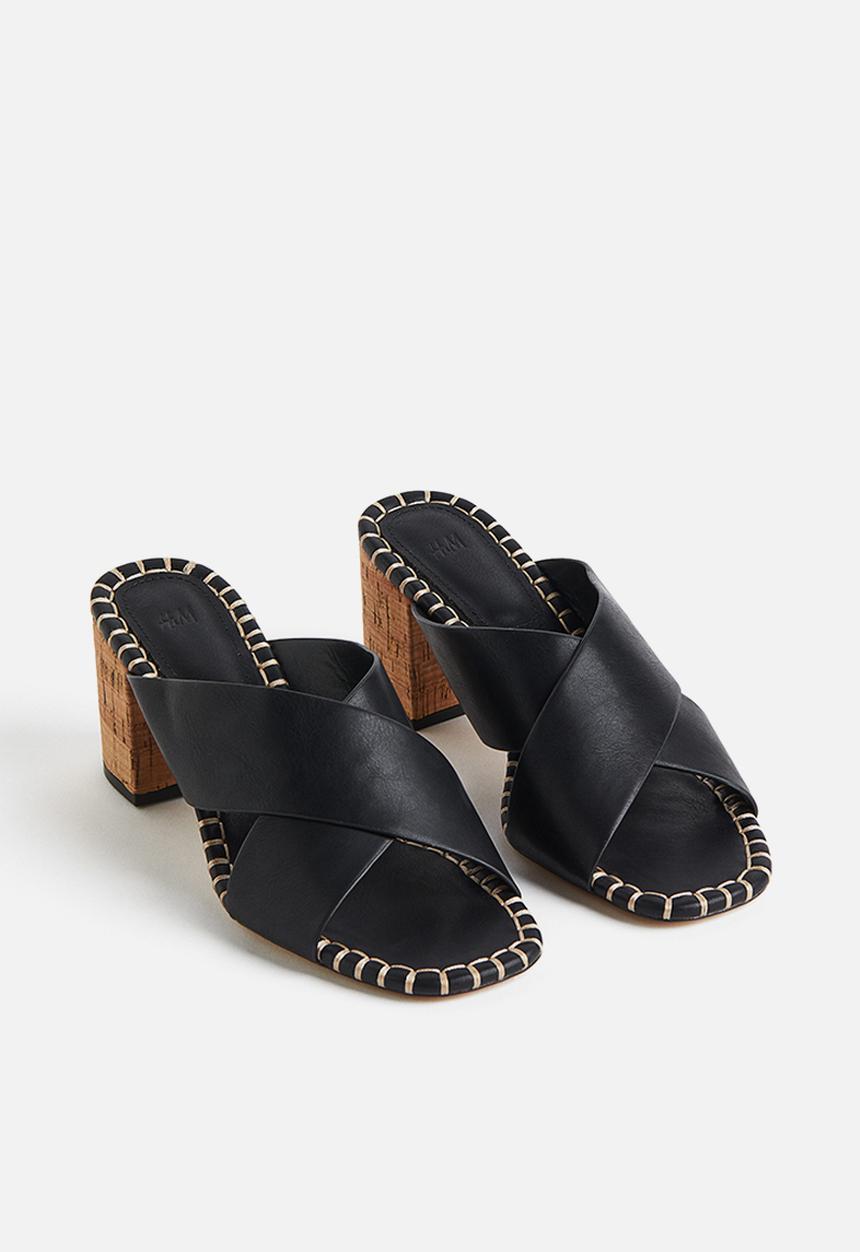 H&M - Heeled mules - black