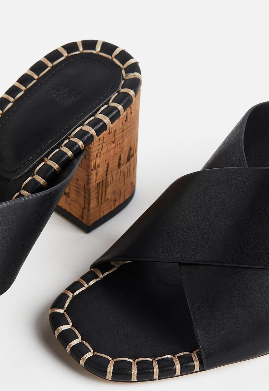 H&M - Heeled mules - black