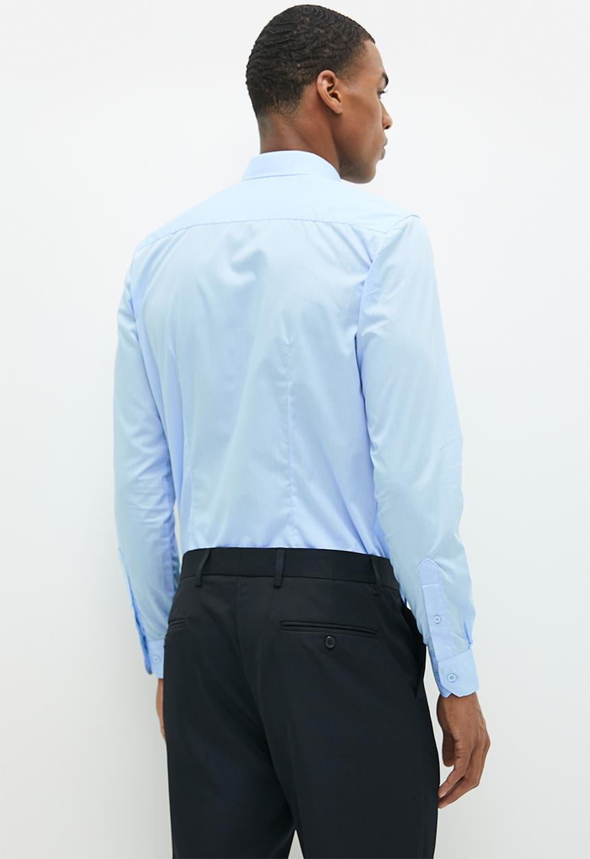 Superbalist - New fit easy care slim fit shirt - sky