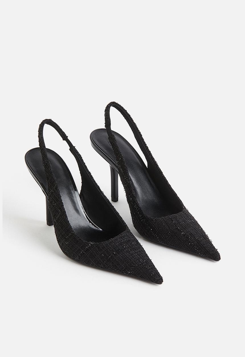 H&M - Pointed slingback court shoes - black