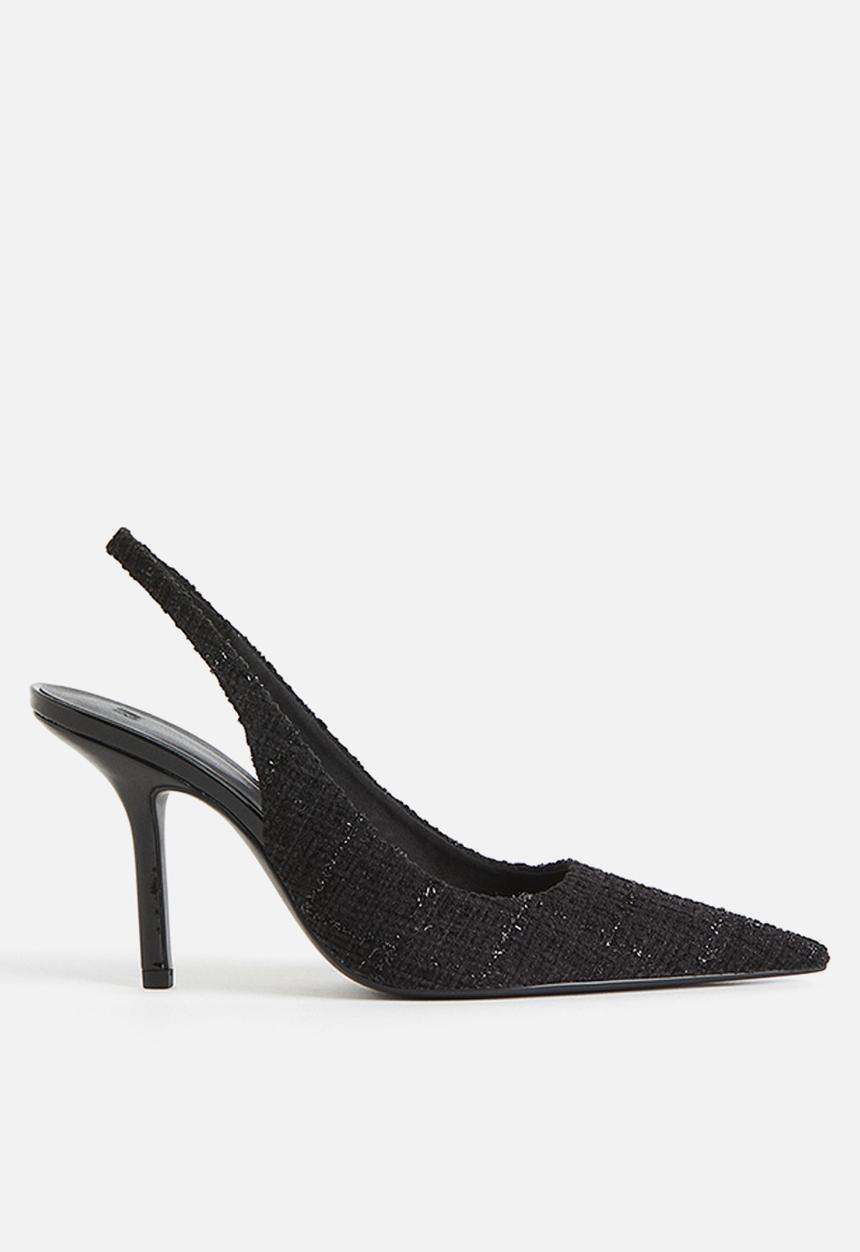 H&M - Pointed slingback court shoes - black