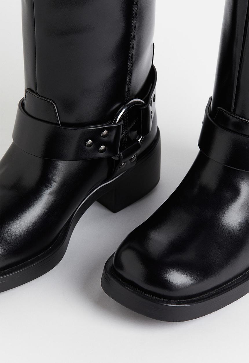 H&M - Biker boots - black