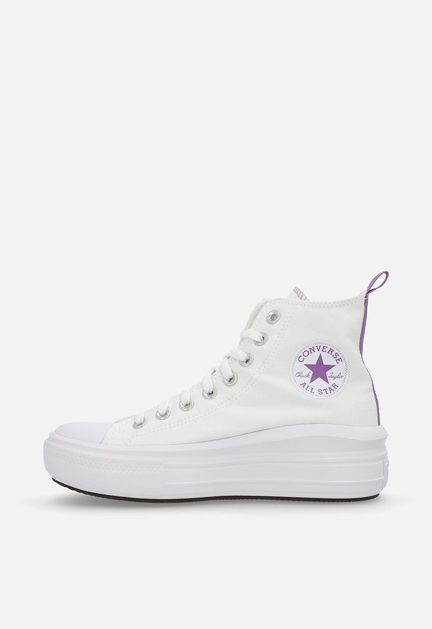 Converse - Chuck taylor all star move platform hi - white/pixel purple/white