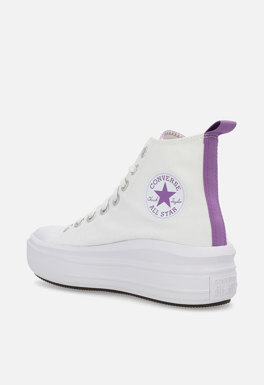 Converse - Chuck taylor all star move platform hi - white/pixel purple/white