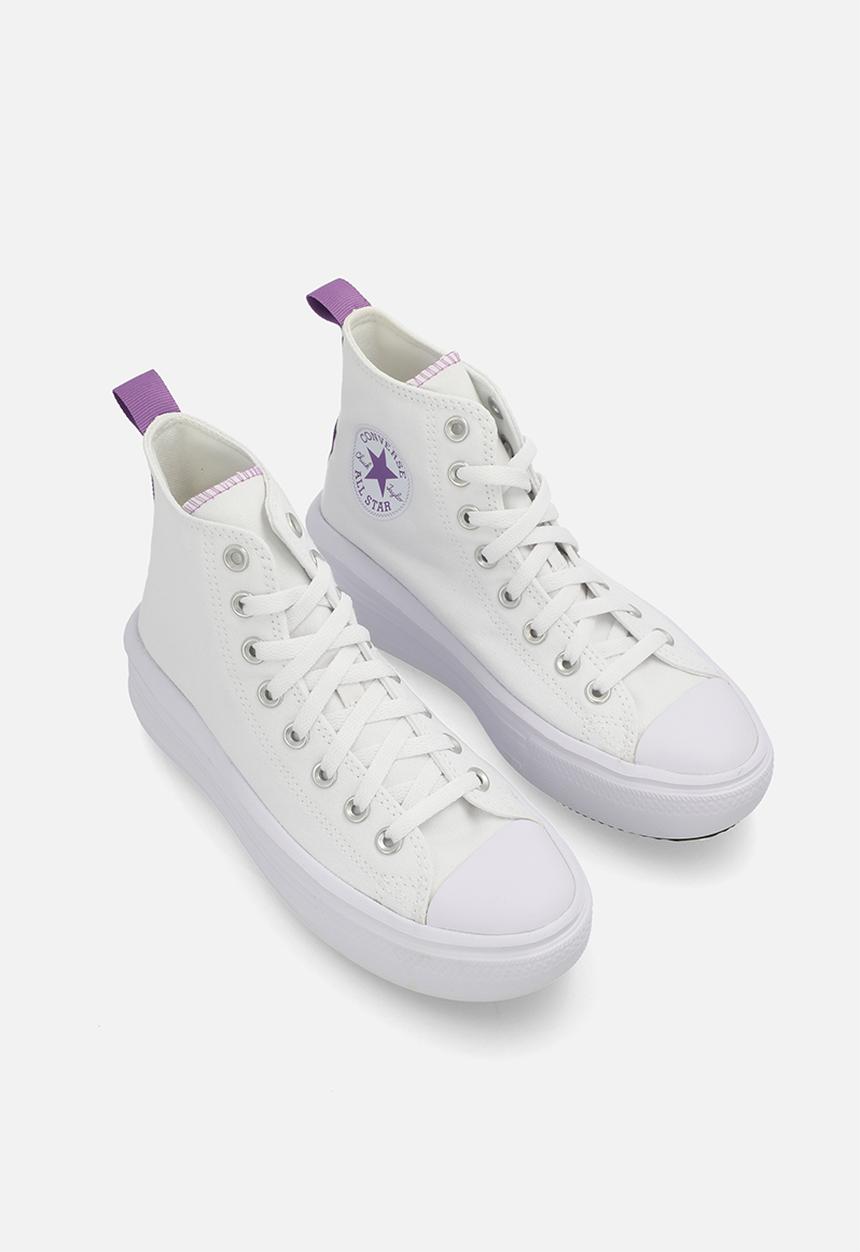 Converse - Chuck taylor all star move platform hi - white/pixel purple/white