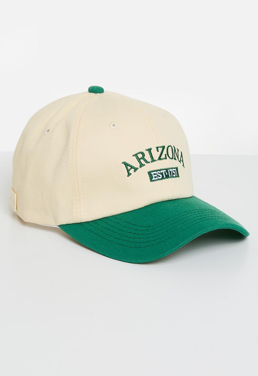 Superbalist - Arizona peak cap - cream/green