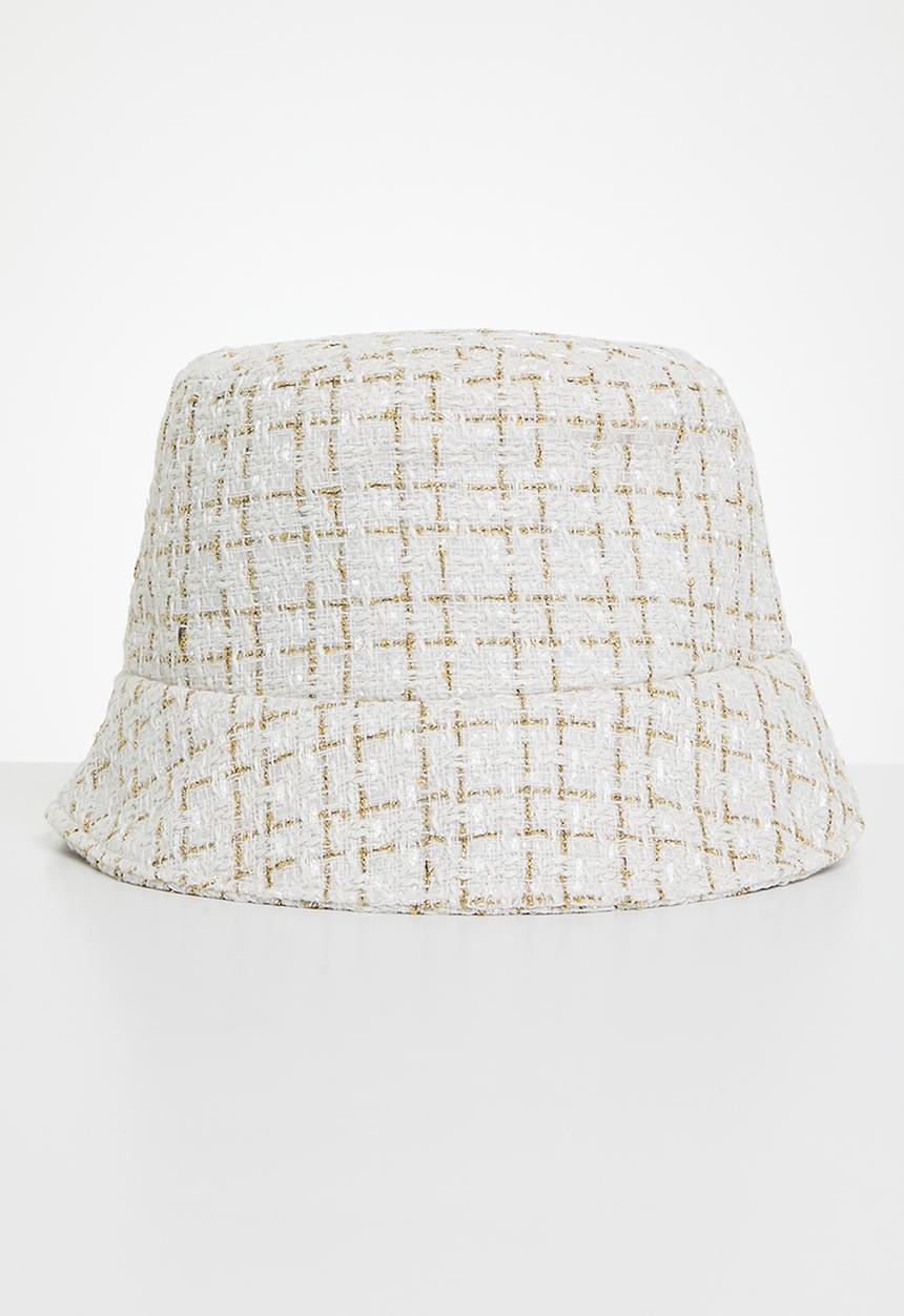 Superbalist - Hallie tweed bucket hat - cream