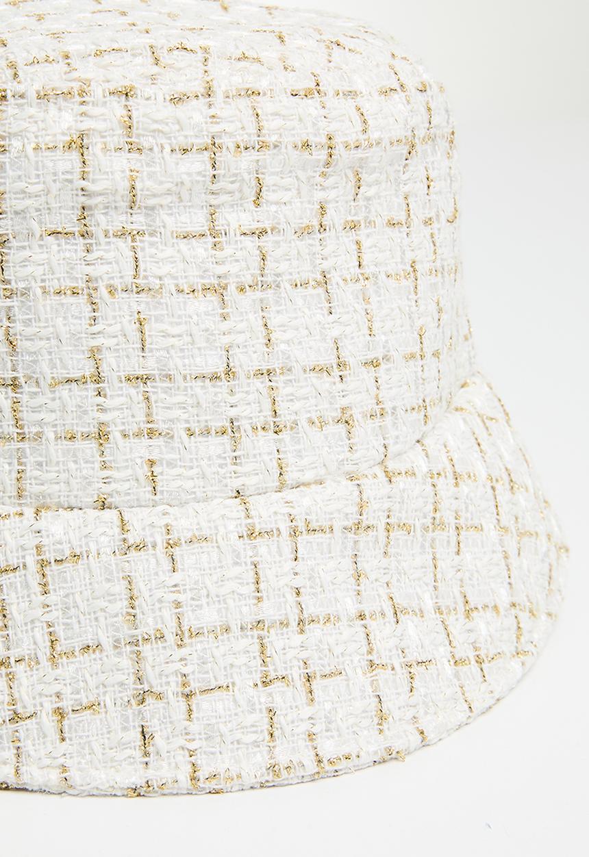 Superbalist - Hallie tweed bucket hat - cream