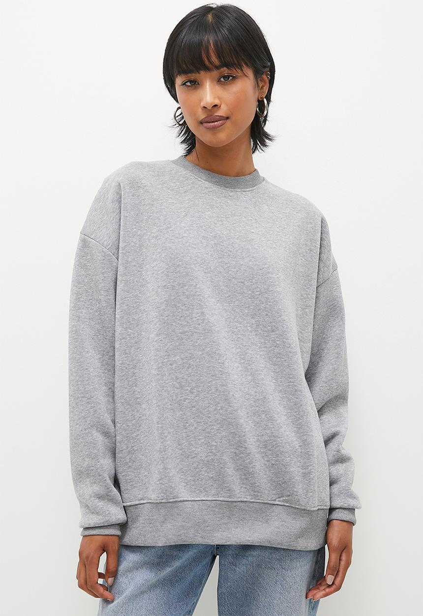 Superbalist - Crew wrap over back sweat - grey 
