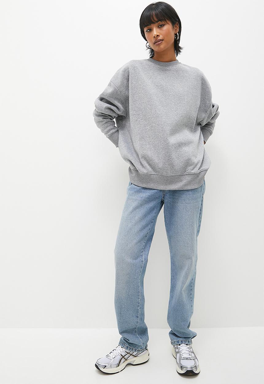 Superbalist - Crew wrap over back sweat - grey 