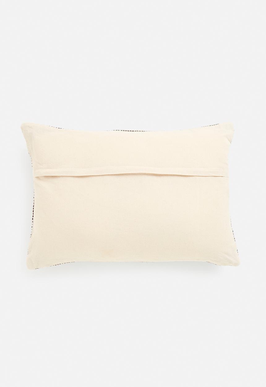 H&S - Half 'n half cushion - brown