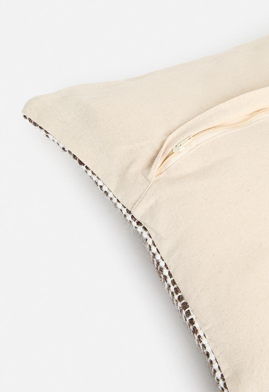 H&S - Half 'n half cushion - brown