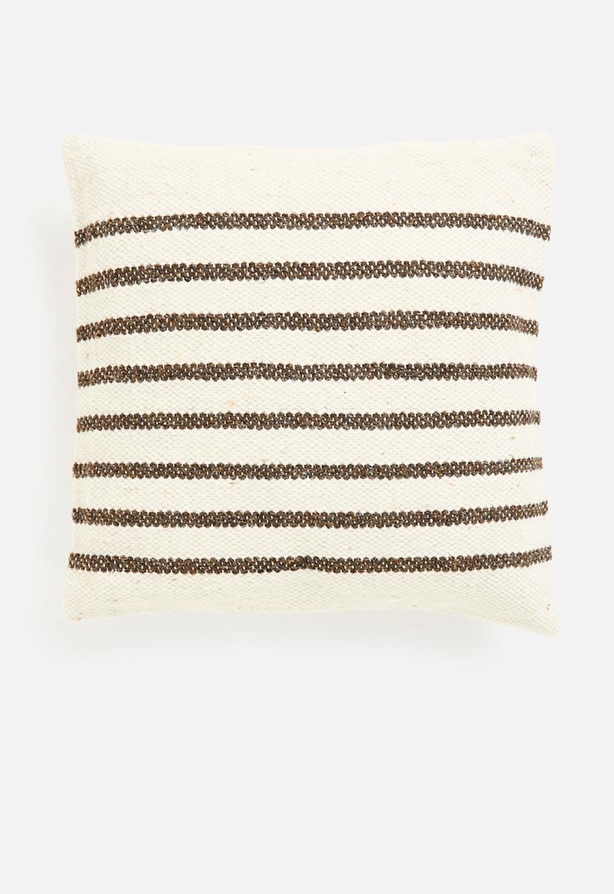 H&S - Form cushio - black & natural