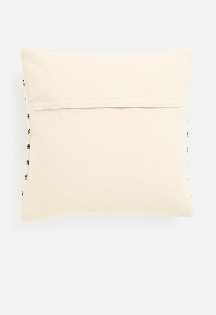 H&S - Form cushio - black & natural