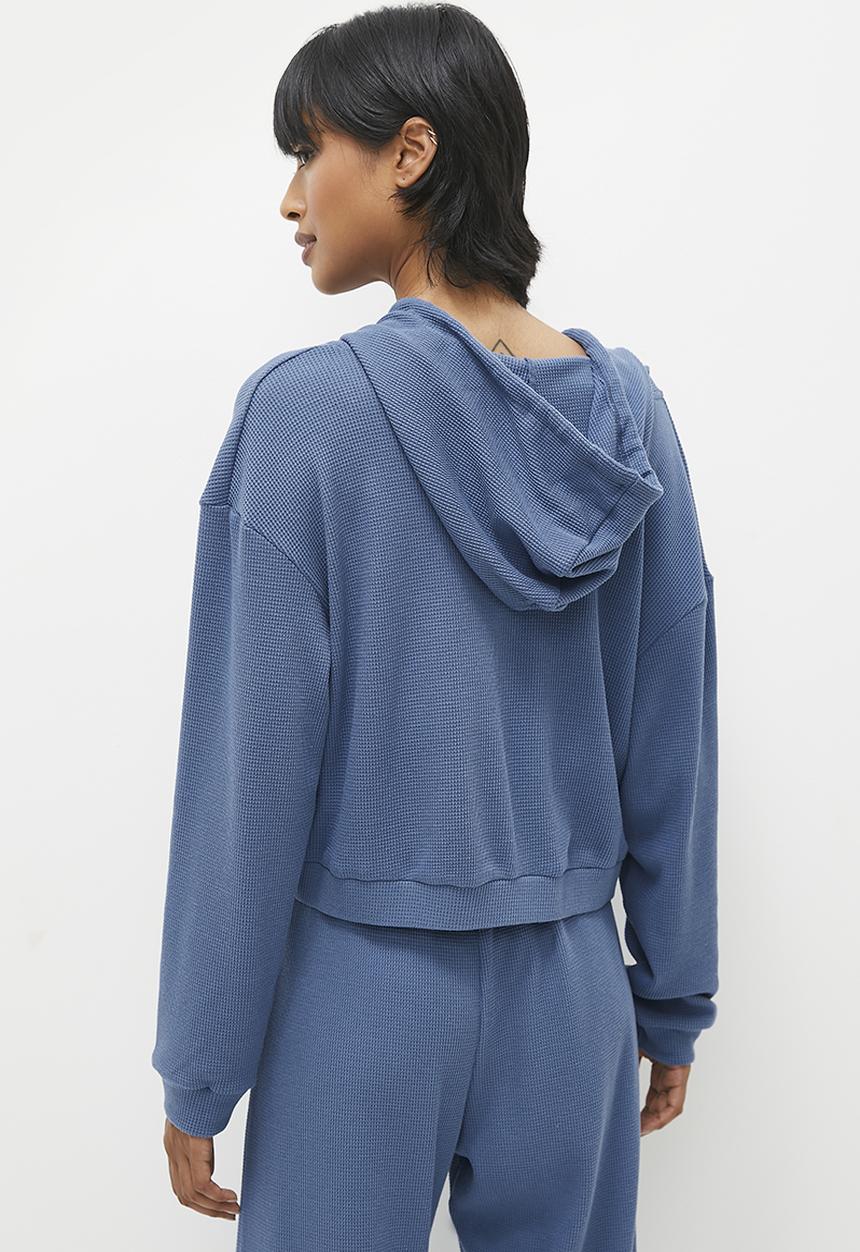Superbalist - Relaxed textured knit top - denim