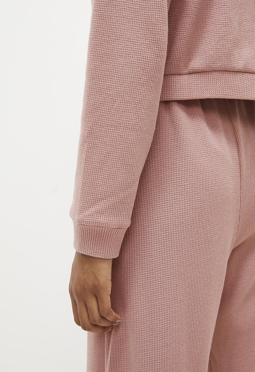 Superbalist - Relaxed textured knit top - dusty mauve