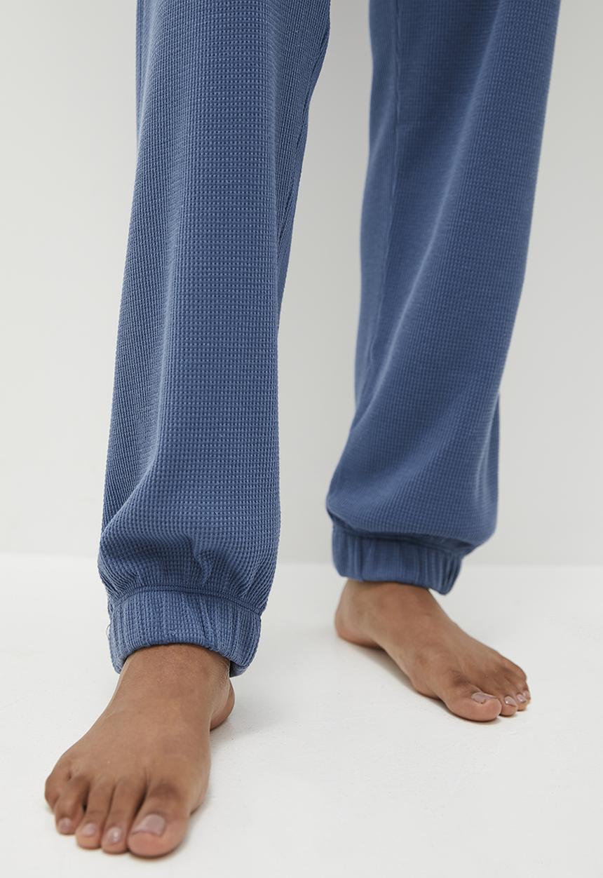 Superbalist - Relaxed textured knit bottom - denim