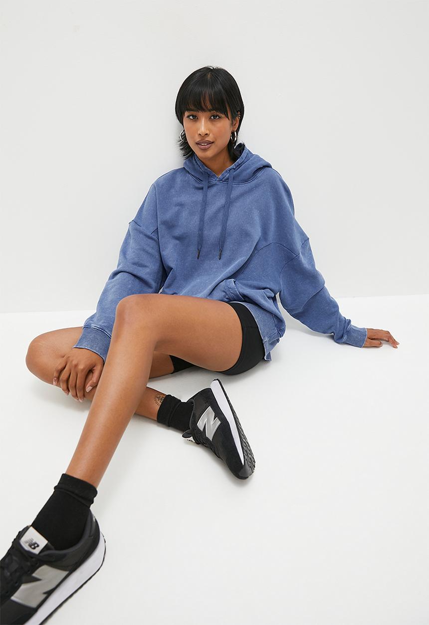 Superbalist - Acid oversized hoodie - denim blue