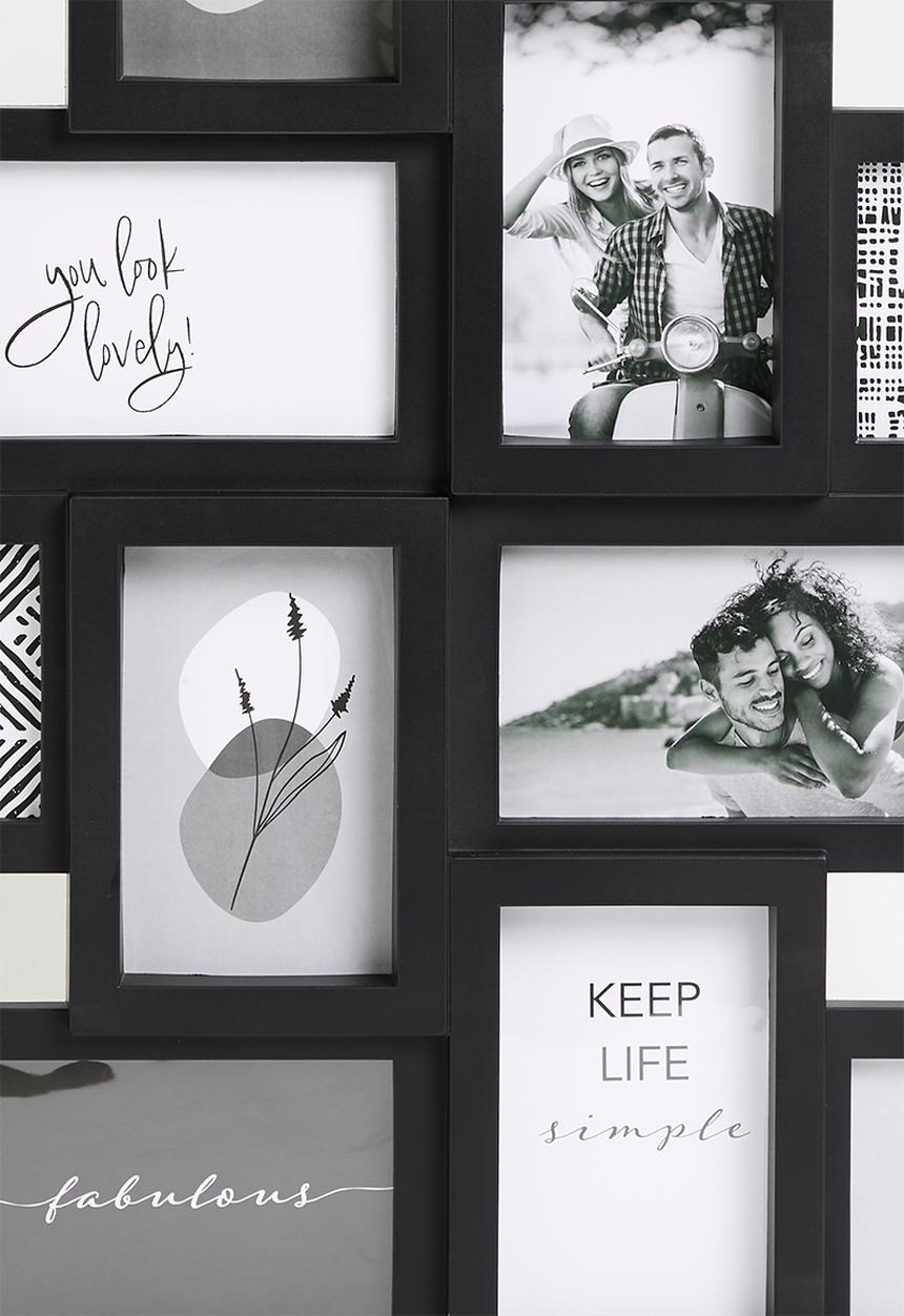 H&S - Collage photo frame - black