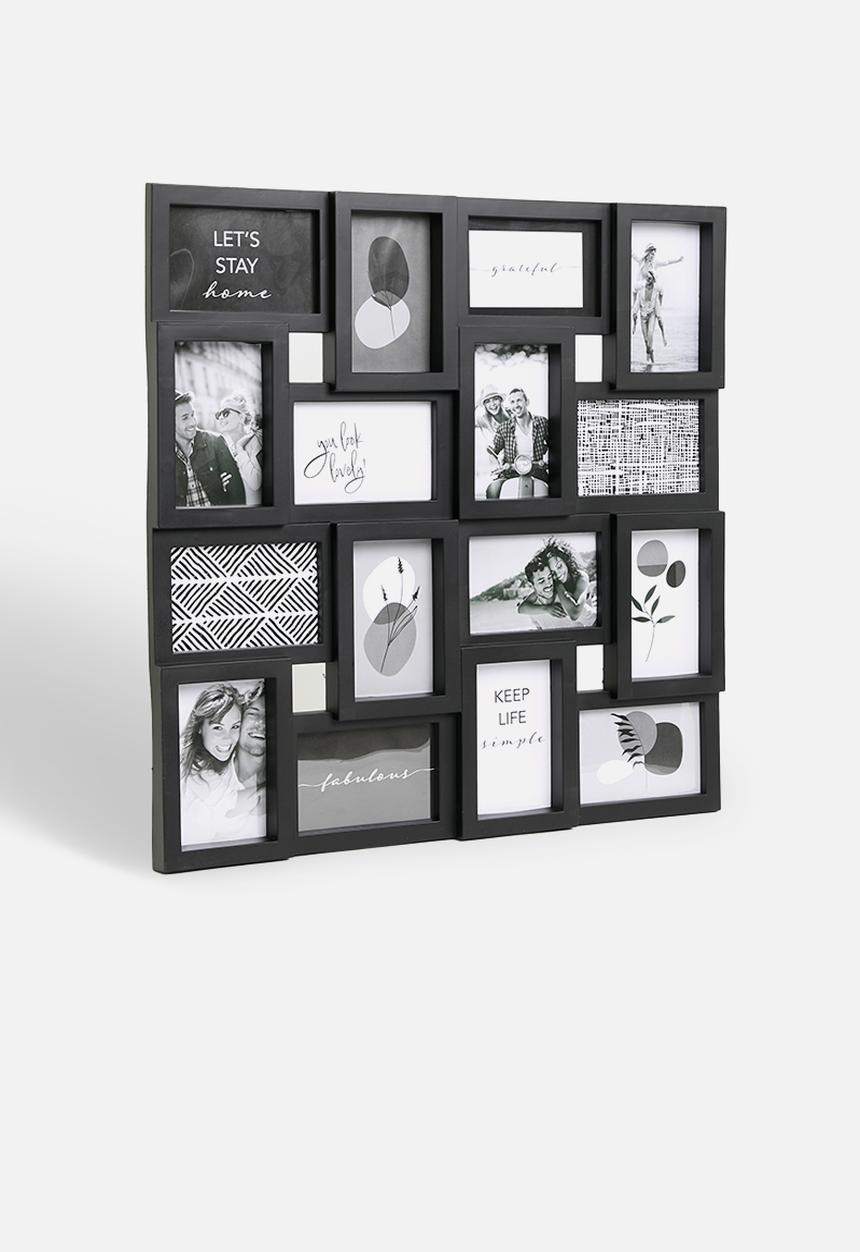 H&S - Collage photo frame - black