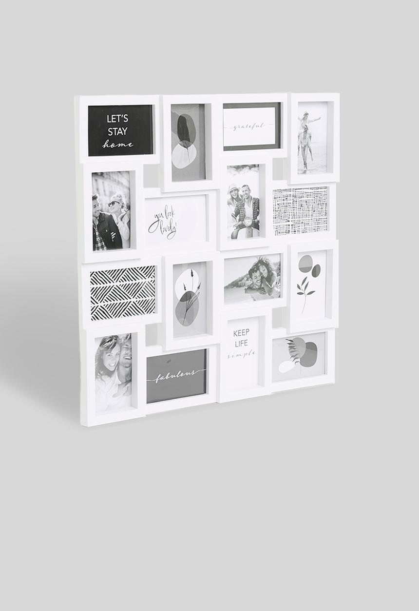 H&S - Collage photo frame - white