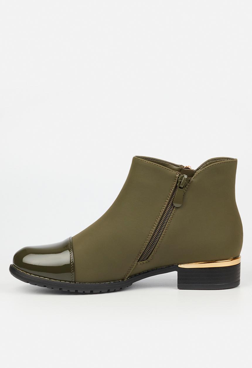 Miss Black - Hadar 1 ankle boot -  olive