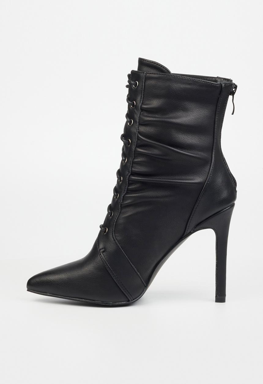 Miss Black - Boss 4 ruched ankle boot - black