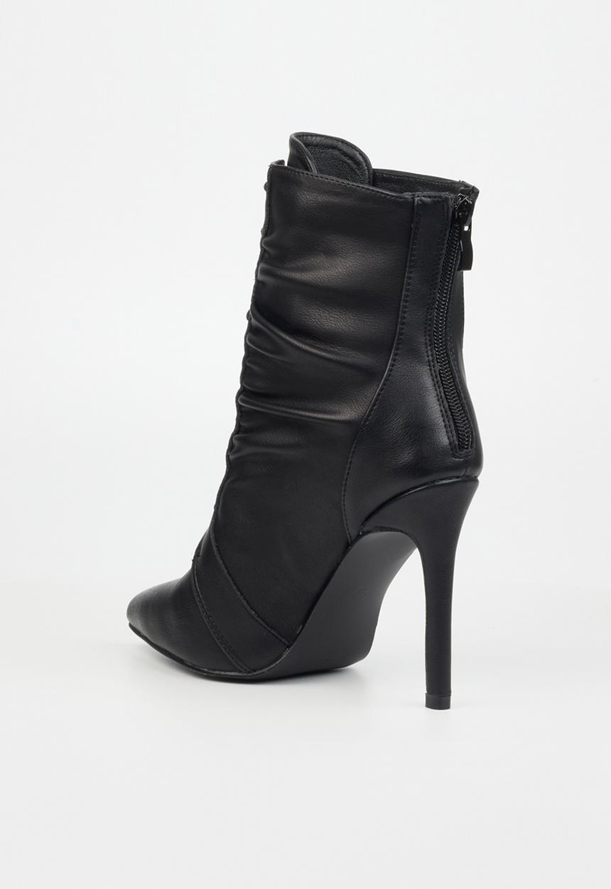 Miss Black - Boss 4 ruched ankle boot - black