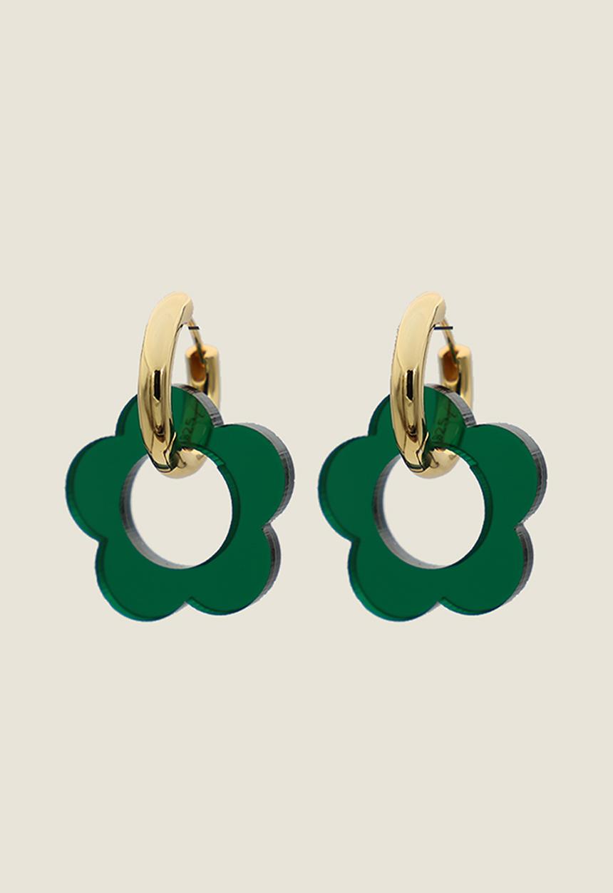 Pina Jewels - Daisy Charms - green  transparent