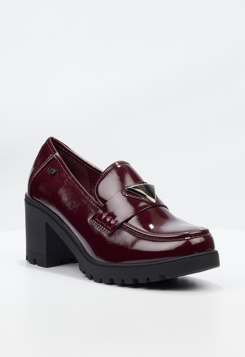 Miss Black - Crave 1 heeled loafer - wine